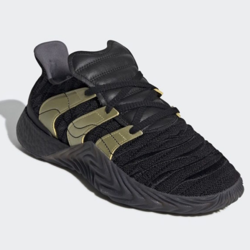 Adidas SOBAKOV BOOST Shoes Black and Gold